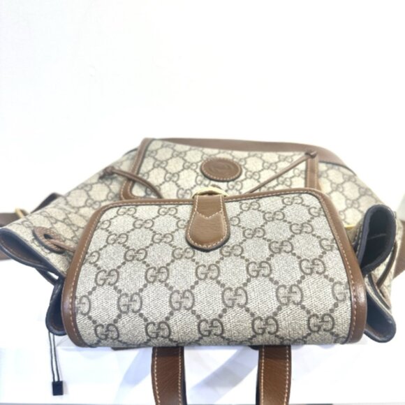 GUCCI Interlocking G Supreme Canvas Backpack Beige 674147 main image 5
